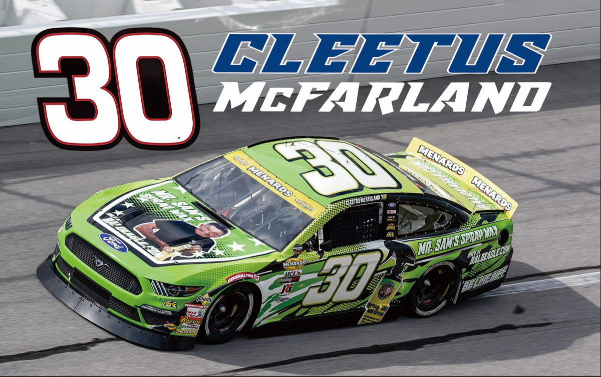 70s sears ファブリック　NASCAR大判シーツ　RACE USA製 Cleetus McFarland #30 Spray Wax Nascar Car Racing 3x5 FT Flag Wall