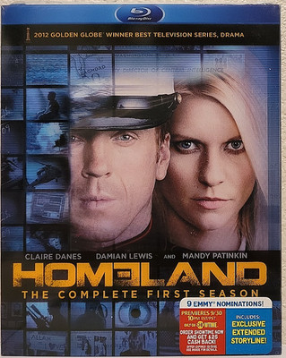 Homeland: The Complete First Season (Blu-ray, 2011, 3-Disc Set) New W/Slipcover!
