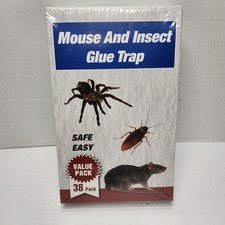 38Pack Mouse Insect Traps Indoor for Home, Glue Traps for Mice Roach Ant...