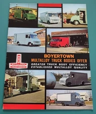 1968 Boyertown Full-Line Step-Van Delivery Truck Original Brochure & Ad Lot