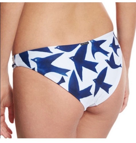 NWT $240 Sz XS Mara Hoffman BIRD Wrap Top & Hipster Bottom Navy / White - Picture 4 of 6