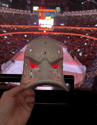 ANAHEIM DUCKS HOCKEY TEAM NEW🔥 Anaheim Ducks Wild Wing Orange/Red Eye WW Hockey Goalie Mask ✈️FREE SHIP📦