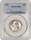 1932 25C Washington Quarter PCGS MS65 Gem Uncirculated Coin