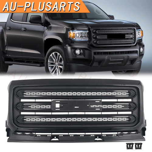 Front Upper Bumper Grille Assembly Fit 2015-2020 GMC Canyon 84733967 Gloss Black