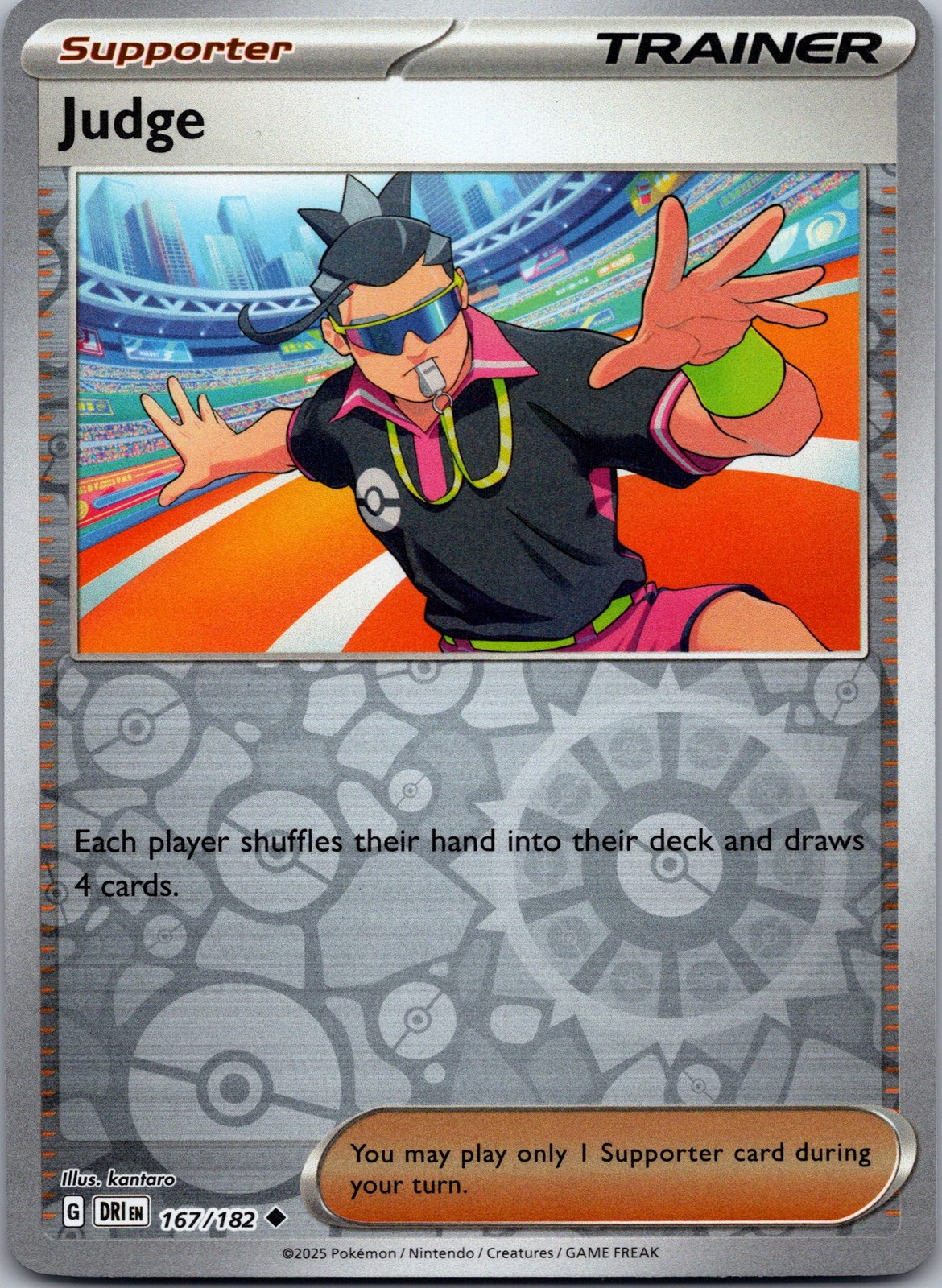 Judge 2025 Scarlet & Violet: Destined Rivals #167/182 Reverse Holo