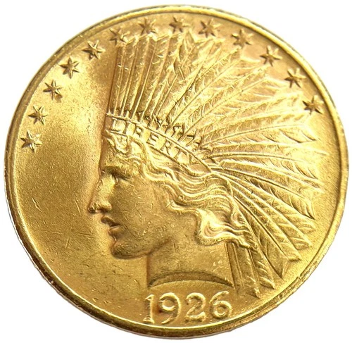 1926 GOLD UNITED STATES $10 INDIAN HEAD COIN PHILADEPHIA MINT