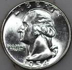 1954-P Washington Quarter 90% Silver As Shown [SN01]