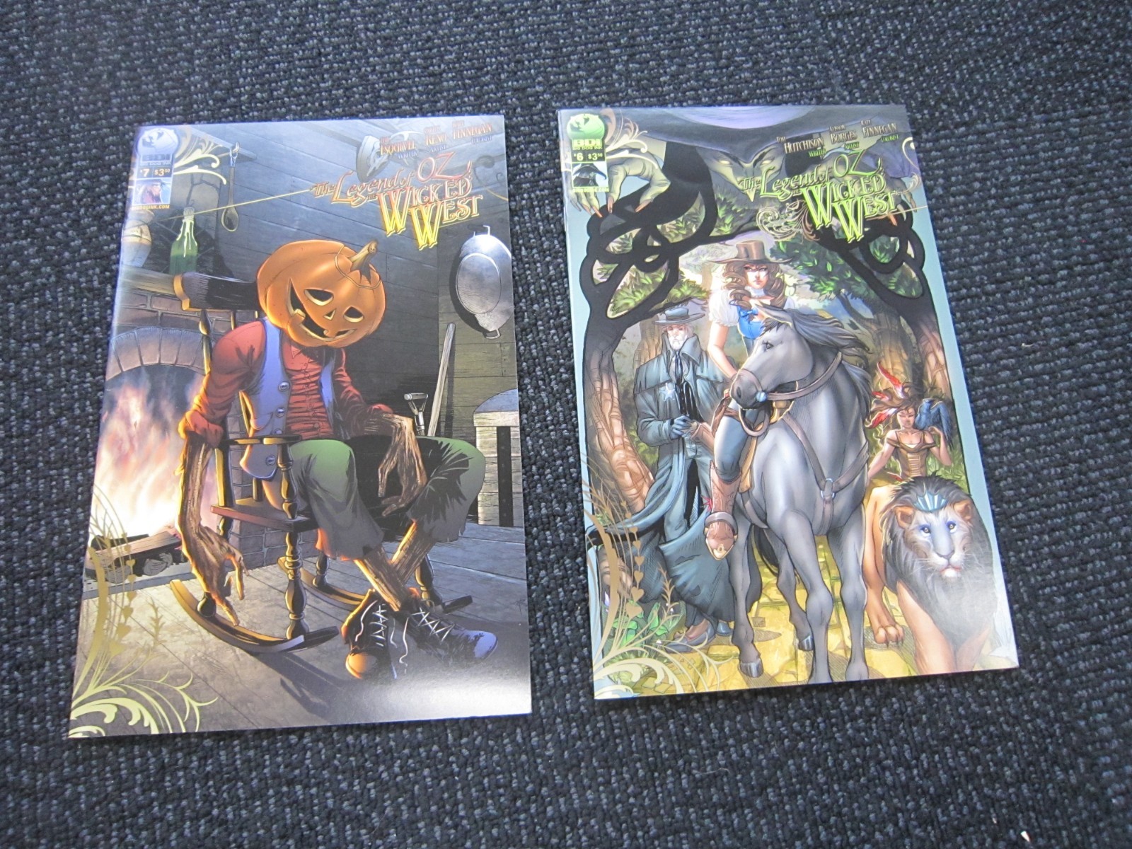 The Legend Of Oz Wicked West comic lot #1 & up, NM+ signed copies & variant
