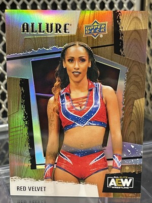 2022 Upper Deck AEW Allure Chrome Refractor Red Velvet Wrestling Card Stir It Up