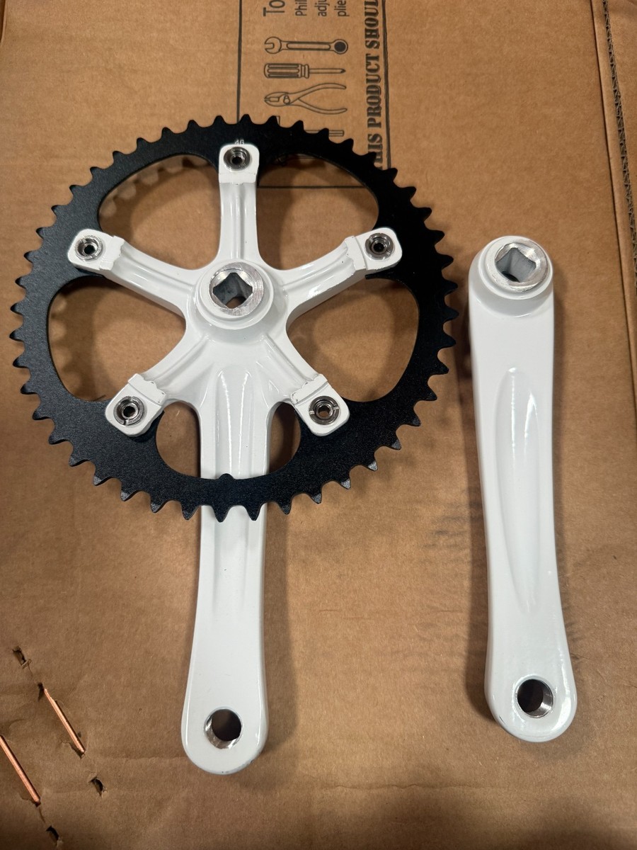 46T Tooth Crank Set with Chainring Fixed Gear 170mm Crank Arms 9
