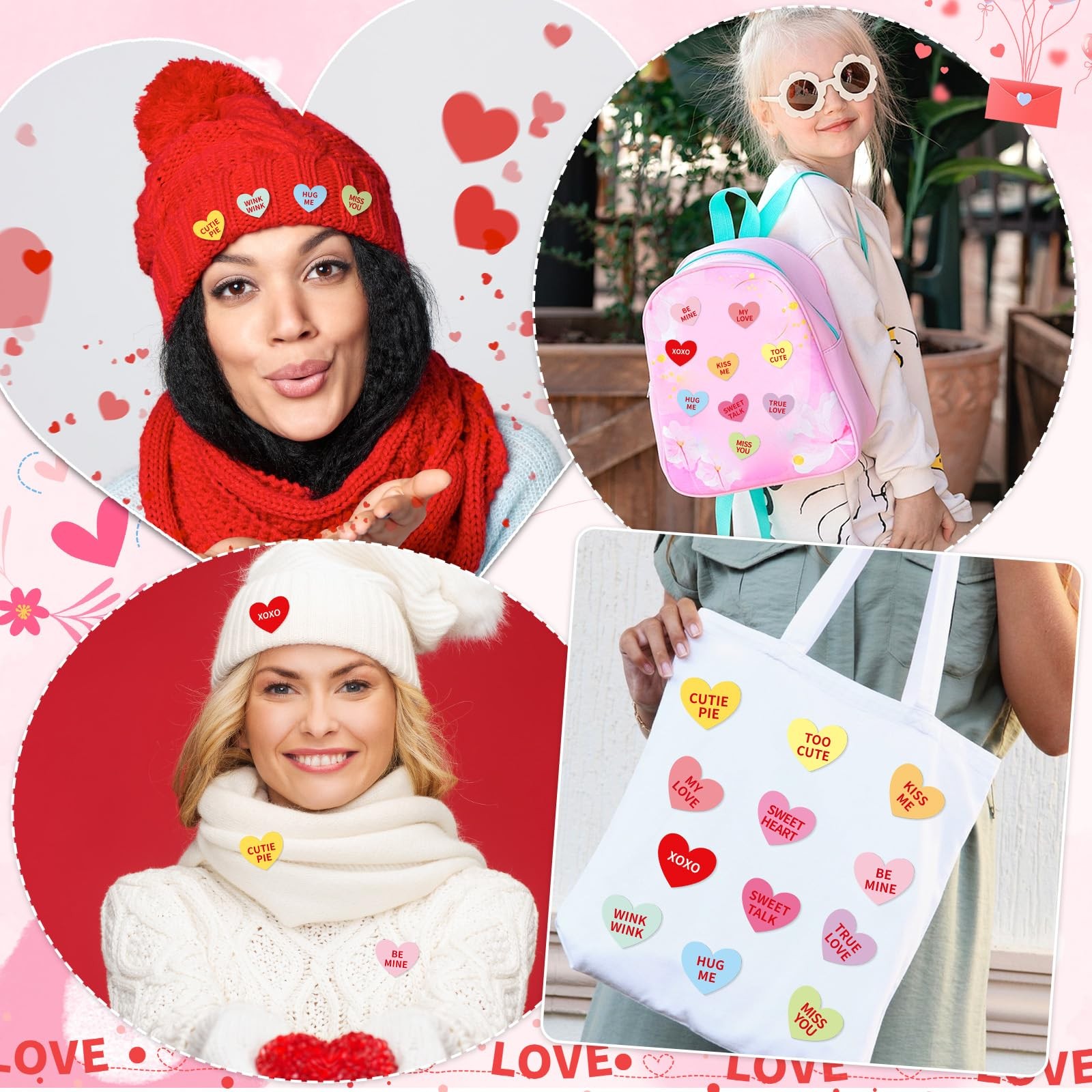 DTOFOOT 36 Pcs Valentine's Day Pins Acrylic Conversation one size, Multicolor  thumbnail 7