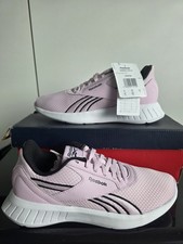 Reebok Lite 3.0 Women?s Trainers Pink/White/Black Mesh Lace Up Low Top UK 3.5