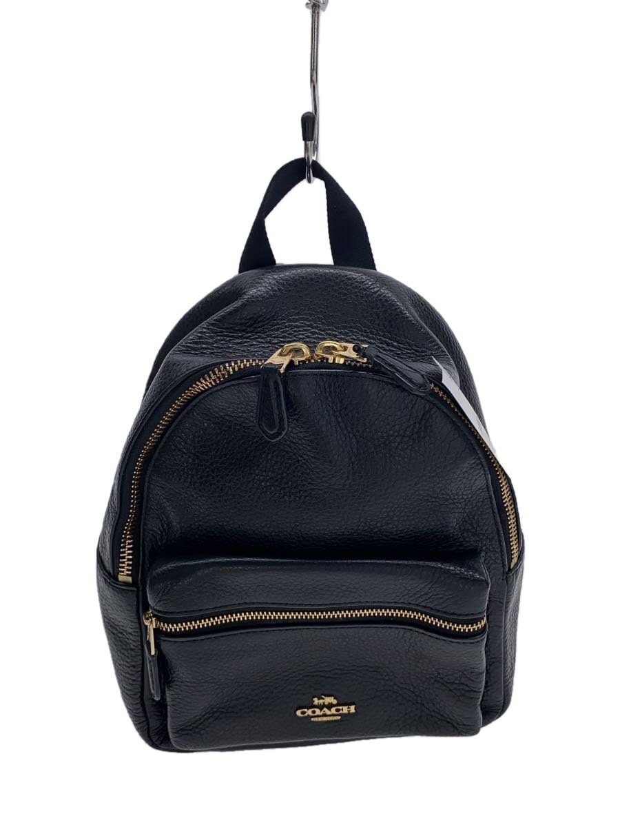 COACH Leather Backpack in Black Style F28995
