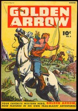 Golden Arrow #3 Very Nice Golden Age Western Fawcett Comic 1945 FN-VF