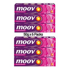6X Moov Fast Pain Relief Cream Formula Nilgiri Oil 100 Ayurvedic - 50g SF