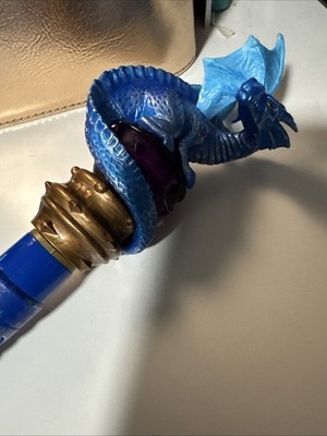 MagiQuest Wand with Blue Dragon Topper Great Wolf Lodge 