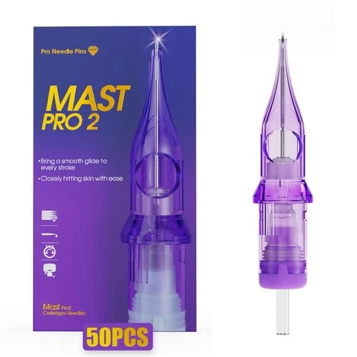 Mast Pro2 Tattoo Needles Cartridges 50 Count Assorted Mixed Size #12RL+RM - product listing photo