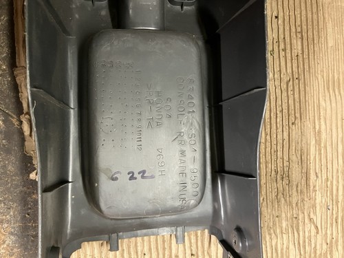 OEM 96-00 USDM Honda Civic EK Center Console Armrest Delete Light Gray Grey - Picture 6 of 6