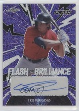 2021 Leaf Flash Flash of Brilliance Purple 21/75 Triston Casas #FB-TC1 Auto uk2