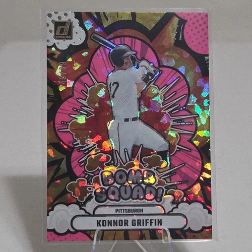 2025 Panini Donruss Bomb Squad Konnor Griffin #3 Pink Ice /99 Pirates