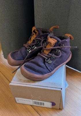 Wildling Tejo aubergine Winterschuh Barfuß Schafwolle Gr. 23