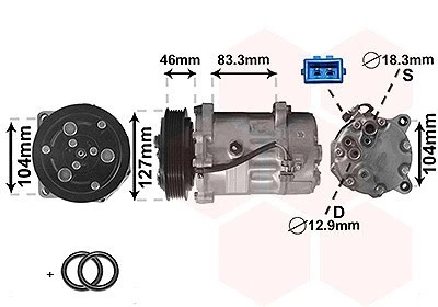 VAN WEZEL Kompressor, Klimaanlage  für VW - Bild 1 von 2