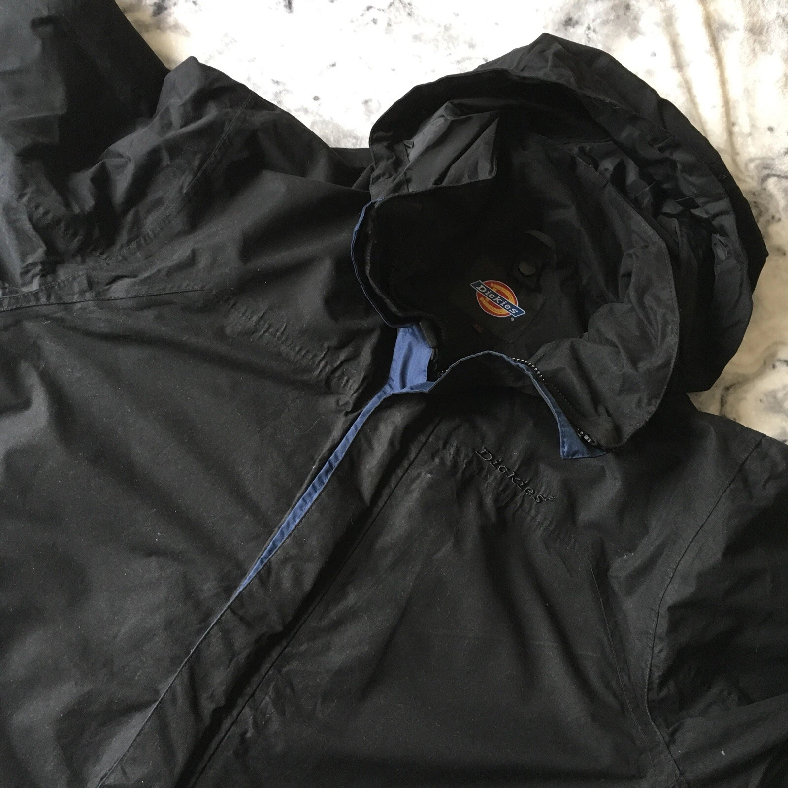 Giacca a vento Dickies nera linea lunga Coach giacca 2XL XXL