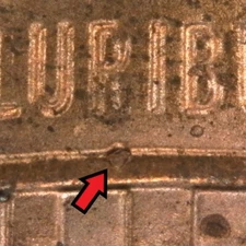 2018-P Philadelphia Lincoln Shield Penny/Cent Die Chip Error/Variety Circ.