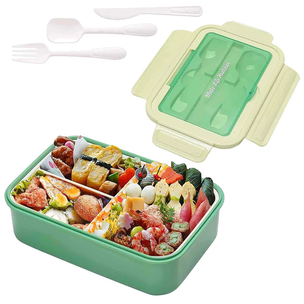 Bento Lunch Box With Spoon Fork Lunch Box Containers Bento Box for Dining Picnic