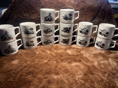 Lot Of 14 Motor Wheel Corporation Then & Now Coffee Mugs