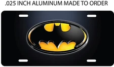BATMAN LOGO LICENSE PLATE FRONT FOR AUTO 12X6 ALUMINUM NEW