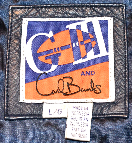 VTG Denver Broncos Super Bowl XXII & XXXIII Champions Leather Jacket Men's Large - Picture 23 of 24