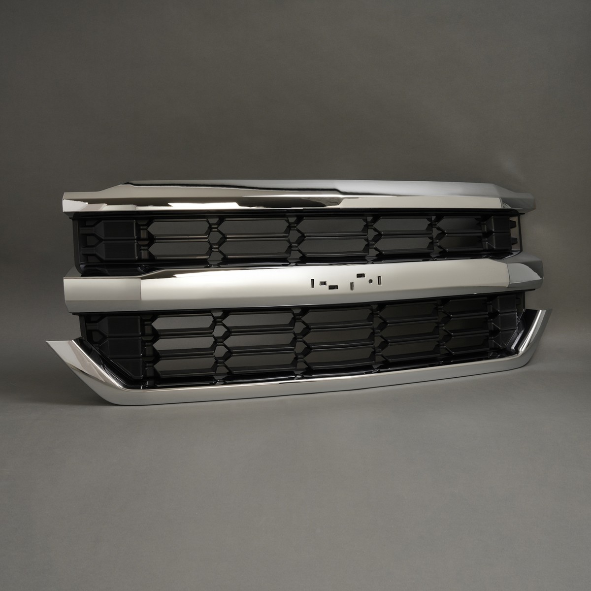 Chrome Front Upper Grille For 2016-2018 Chevy Silverado 1500 – Direct Replacement