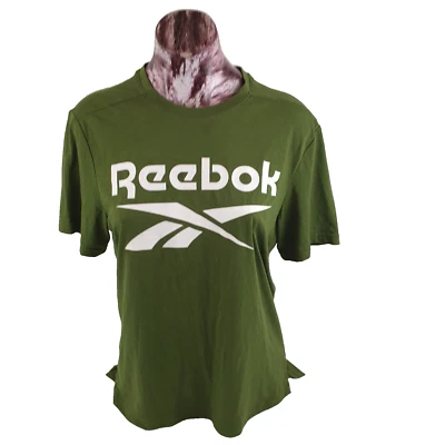 Reebok Speedwick T Shirt, Unisex, Size M, Green With White Logo, 100% Polyester - image 1 of 4