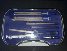 STAEDTLER DRAFTING SET, gently used, Made in italy, all pieces included
