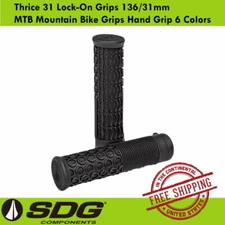 SDG Thrice 31 Lock-On Grips 136/31mm MTB Mountain Bike Grips Hand Grip 6 Colors