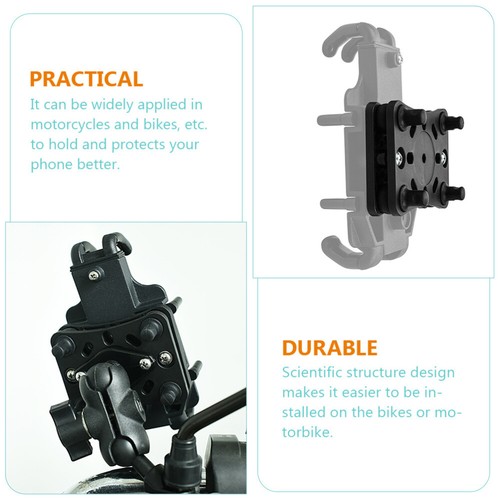2 Sets Mobile Phone Stand Buffer Motorbike Handlebar Holder Motorcycle - 第 7/12 張圖片