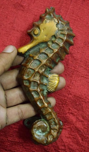Sea Horse Shape Decorative Door Handle Gate Pull Brass Drawer Pull Furnish VR460 - Picture 9 of 10