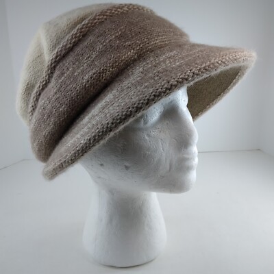 ?Women’s Hat? - Side flip Beige w/Lg Bow - $75 Funcredible Floppy Hats for Women - Beige Wide Brim Straw  main image 2