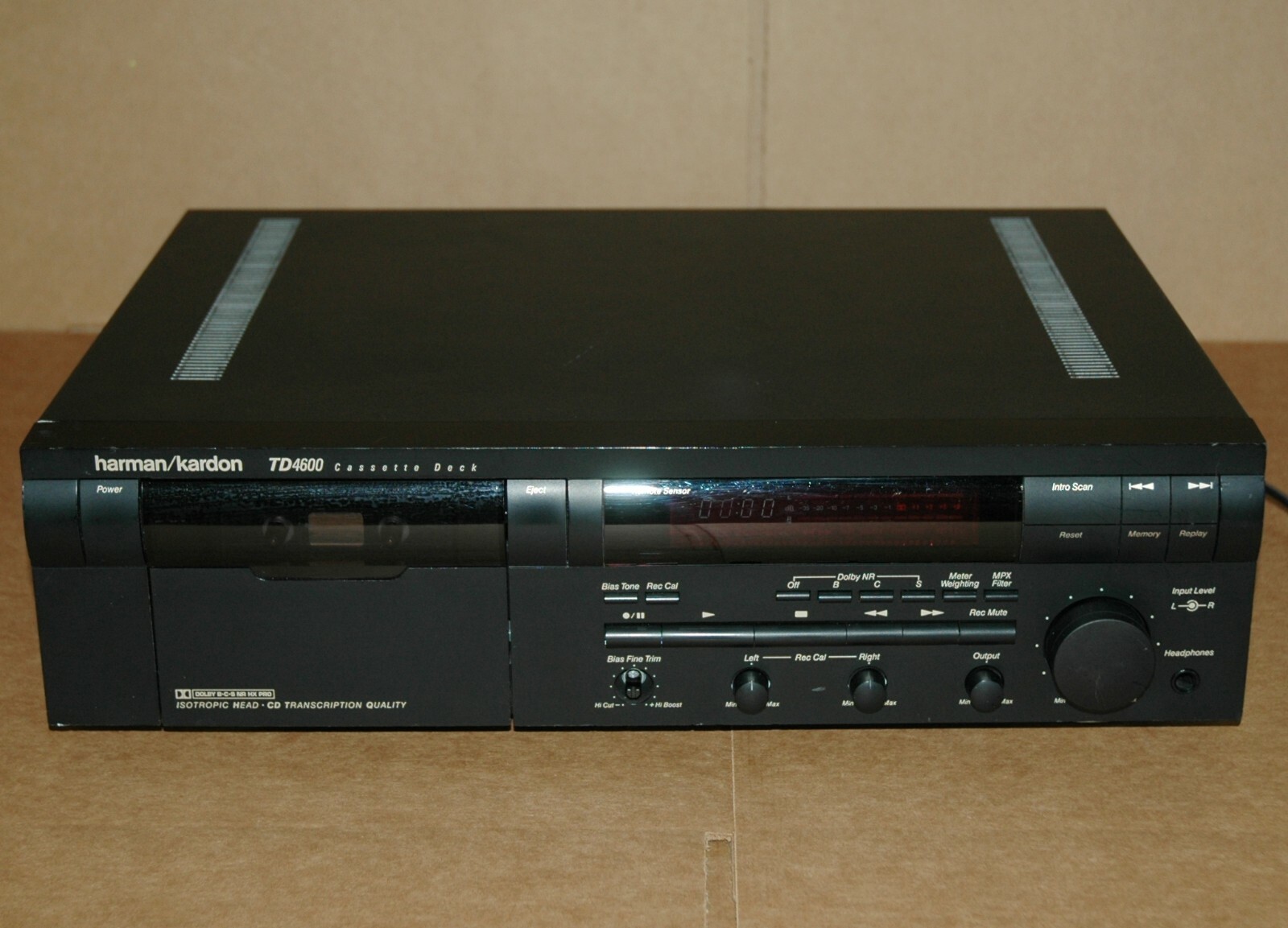 Harman Kardon TD4600 Cassette Tape Deck No Remote 