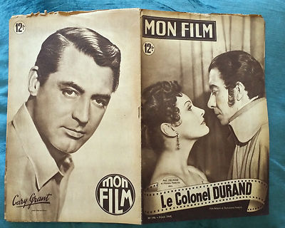 RIVISTA MON FILM N°146 1949 MICHELE MARTIN - LE COLONEL DURAND, CARY GRANT  8/16