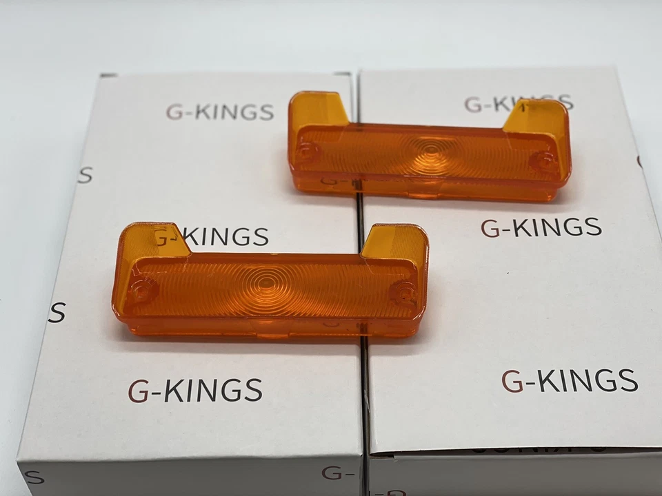 1966 66 Chevy Chevelle Malibu El Camino Parking Lamp Lens Pair - Image 1 of 4