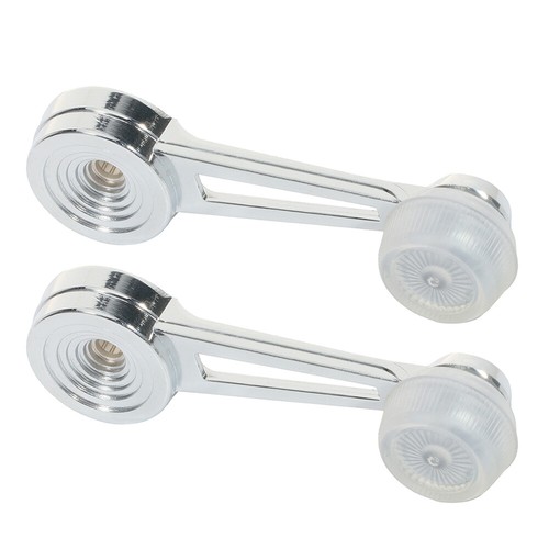 White Inside Interior Window Crank Handle Pair Set NEW for Ford Pickup Truck - 第 1/11 張圖片
