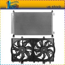 For 2014 2015 2016 2017-2019 Nissan Rogue A/C Radiator Cooling Fan and Condenser