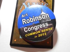 2-1/4" Art Robinson Common Sense 2012 Oregon U. S. House cello pinback button