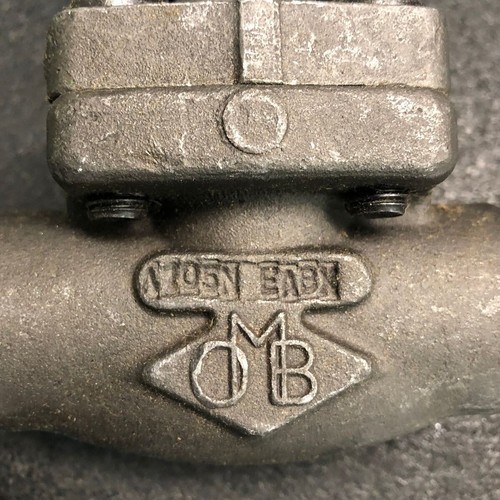 OMB 810 Gate Valve 3/4" Class 800 Socket Weld Ends A105N Forged Steel Trim - Picture 6 of 9