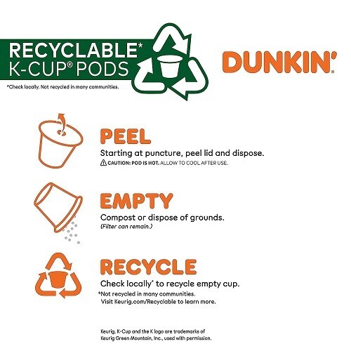 Dunkin' Decaf Coffee K-Cup Pods, Medium Roast, 88 ct.