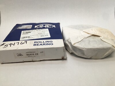 KINEX NU415C3 Cylindrical Roller Bearing 75x190x45 mm NU 415 C3 NU415