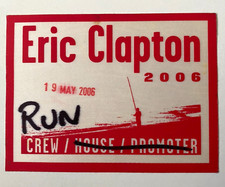 Eric Clapton Back Home Tour 19 May 2006 Royal Albert Hall London Backstage Pass