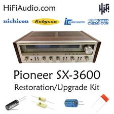 Pioneer SX-3600 rebuild restoration recap service kit repair filter capacitor